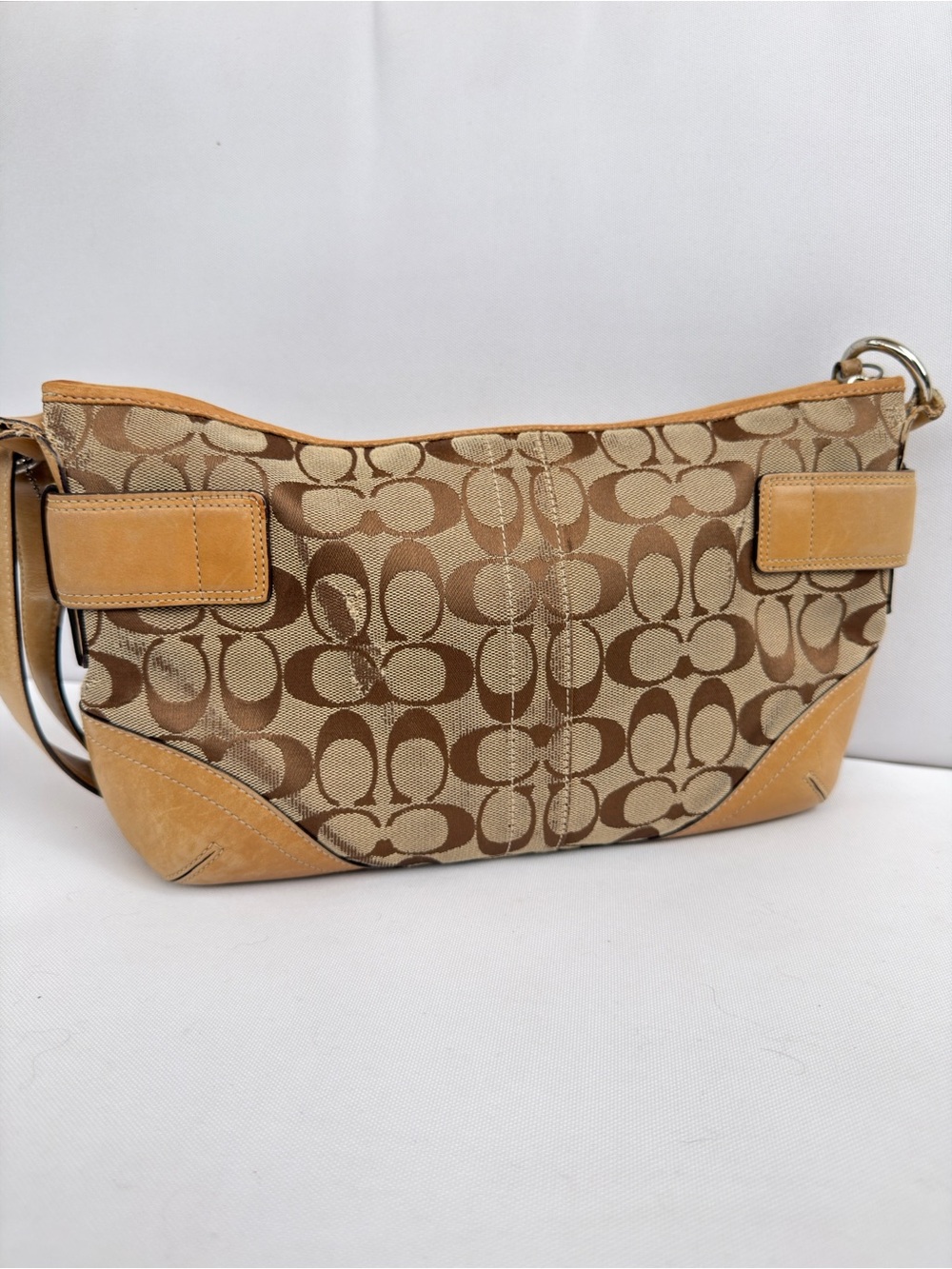 Coach Legacy Y2K Signature Hobo Brown Monogram Crossbody Shoulder Bag 7077 - Picture 2 of 15